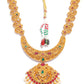 Priyaasi Women Traditional Gold-Polished Real Kemp Floral Jewelley Set - Swadesiicart