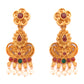 Priyaasi Women Traditional Gold-Polished Real Kemp Floral Jewelley Set - Swadesiicart
