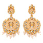 Priyaasi Women Gold & Peach Kundan Meenakari Jewellery Set - Swadesiicart