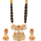Priyaasi Women Traditional Real Kemp Gold & Black Mangalsutra Set - Swadesiicart