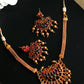 Priyaasi Women Traditional Gold-Polished Real Kemp Floral Jewellery Set - Noz2Toz