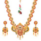 Priyaasi Women Traditional Real Kemp Gold-Polished Peacock Jewellery Set - Swadesiicart