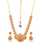 Priyaasi Women Traditional Real Kemp Gold-Polished Peacock Jewellery Set - Swadesiicart