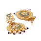 Priyaasi Women Ethnic Gold & Blue Kundan Studded Meenakari Jewellery Set - Swadesiicart