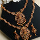 Priyaasi Women Traditional Gold-Polished Real Kemp Goddess Laxmi Jewelley Set - Noz2Toz