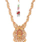 Priyaasi Women Traditional Gold-Polished Real Kemp Goddess Laxmi Jewelley Set - Swadesiicart