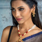 Priyaasi Women Ethnic Gold & Red Kundan Meenakari Jewellery Set - Swadesiicart
