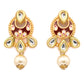 Priyaasi Women Ethnic Gold & Red Kundan Meenakari Jewellery Set - Swadesiicart