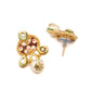 Priyaasi Women Ethnic Gold & Red Kundan Meenakari Jewellery Set - Swadesiicart
