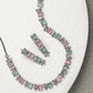 Priyaasi Women Contemporary American Diamond Silver Plated Jewellery Set - Noz2Toz
