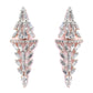 Priyaasi Women Elegant Floral American Diamond Rose Gold Jewellery Set - Swadesiicart