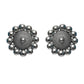 Priyaasi Women Oxidised Silver Floral Multilayer Chain Jewellery Set - Swadesiicart