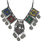 Priyaasi Women Oxidised Silver Multicolor Floral Elephant Pattern Jewellery Set - Swadesiicart