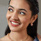 Priyaasi Women Pink Floral Leaf Gold-Polished AD Studded Jewellery Set - Swadesiicart