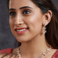 Priyaasi Women Floral American Diamond Rose Gold-Polished Jewellery Set - Swadesiicart