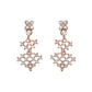 Priyaasi Women Floral American Diamond Rose Gold-Polished Jewellery Set - Swadesiicart