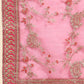 Vamsee Pink Organza Saree - Swadesiicart