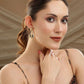 Golden Earrings - Ruby Raang | Swadesiicart