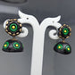 Terracotta Small Jhumkas With Studs-Black