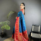 Joban Fashion Royal Blue Banarasi Soft Silk Woven Butti Saree | Swadesiicart