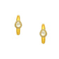 Women's Hoops Kundan Earrings - Ruby Raang | Swadesiicart