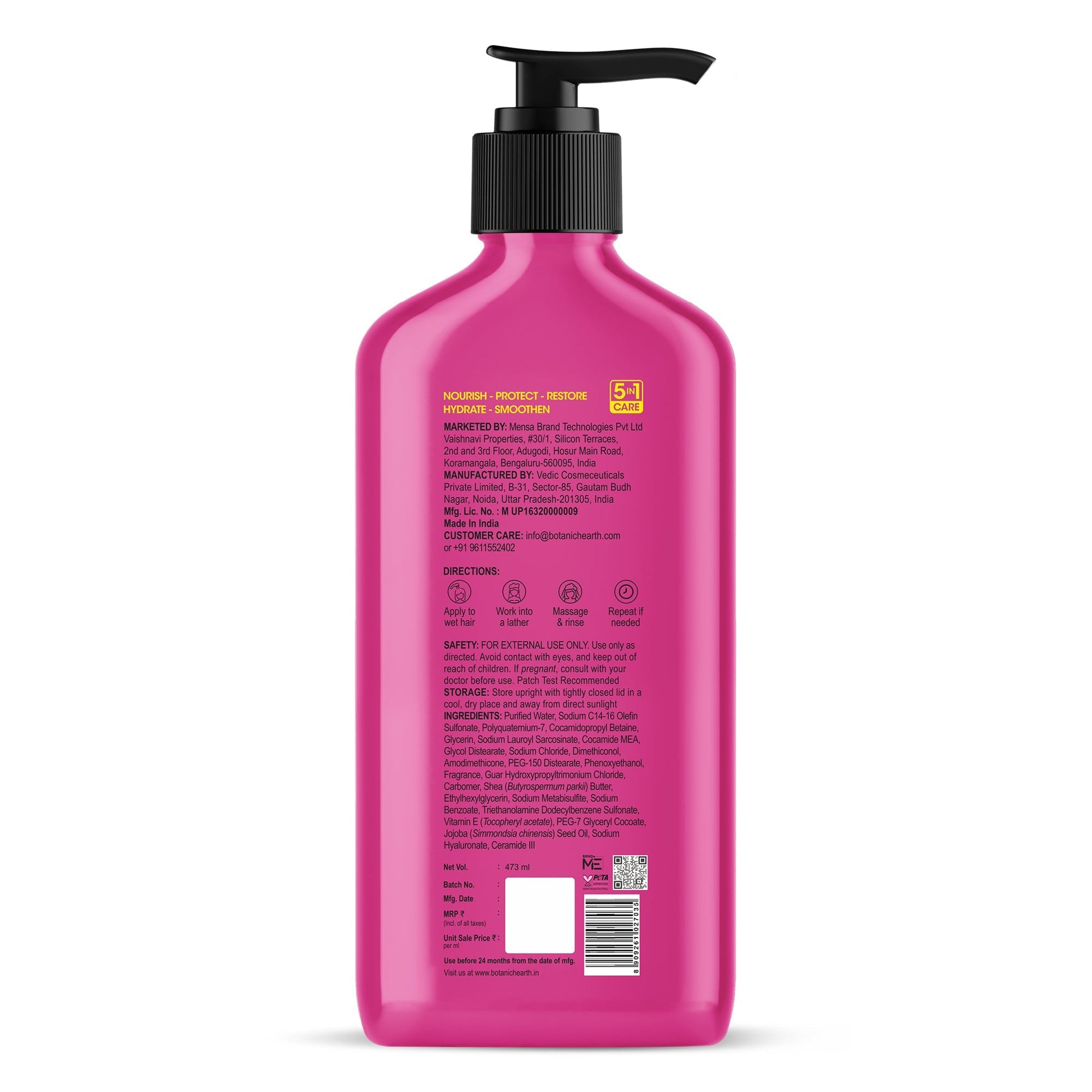 Botanic Hearth Nourish & Defend Shampoo with Vitamin E & Ceramide