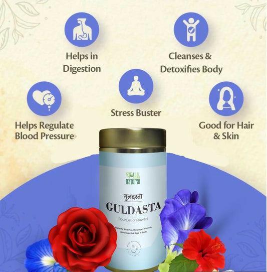 Shuddh Natural Brain Booster Guldasta Floral Tea | Swadesiicart