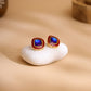 Ruby Raang Multi Blue Kundan Studs | Swadesiicart