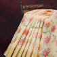 Shades of Wheat with Floral Design Semi Chanderi Saree By Gayathri Reddy Designer Studio | Swadesiicart