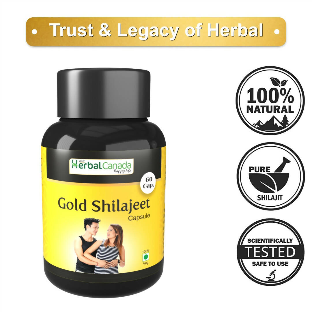 Herbal Canada Pure Gold SJ Capsules - Swadesiicart