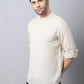 Even Apparels Cream Pure Cotton Men's Kurta With Side Placket | Swadesiicart