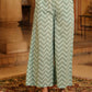 Juniper Women's Seagreen Cambric Floral Printed Kurta Palazzo Set | Swadesiicart
