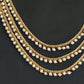 JS Fashion Antique Jewellery Designer High Gold Polish Fancy Style Short Necklace Set | Swadesiicart