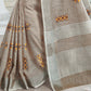 Shree Shyam Fashion Linen Light Beige Saree