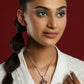 Women's Silver-Toned Purple Silver-Plated Handcrafted Chain - Ruby Raang | Swadesiicart