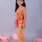 Lil Drama Jaipur Girls Yellow Printed Top with Printed Pant Co-ordinate Set - Swadesiicart