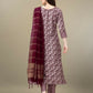 Jyoti Fashion Women's Maroon Rayon Embroidery & Sequence work Kurta with Trouser & Dupatta | Swadesiicart