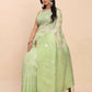 Shree Shyam Fashion Linen Cotton Light Green Saree