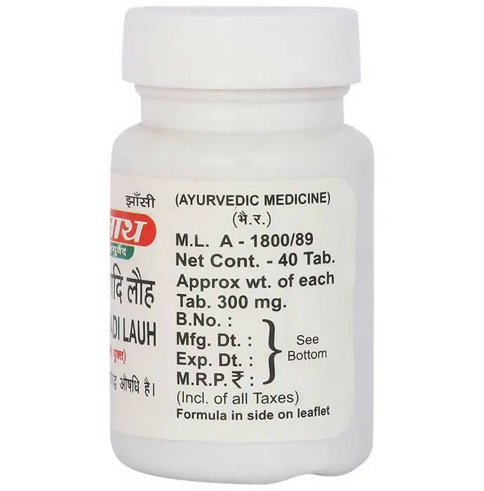 Baidyanath Jhansi SJ wadi Lauh Tablets - Swadesiicart