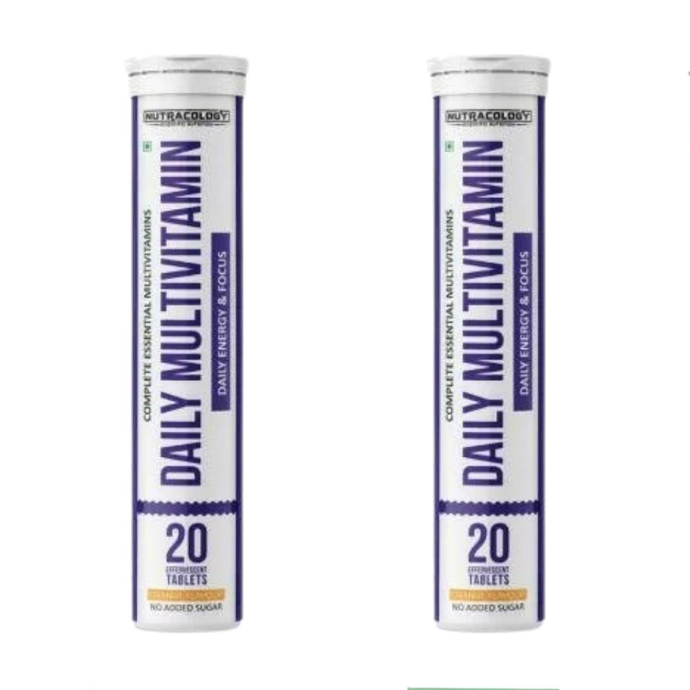 Nutracology Daily Multivitamin Effervescent Tablets With Vitamins & Minerals For Men & Women | Swadesiicart
