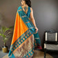Joban Fashion Teal Peacock,Butti Banarasi Silk Sarees | Swadesiicart