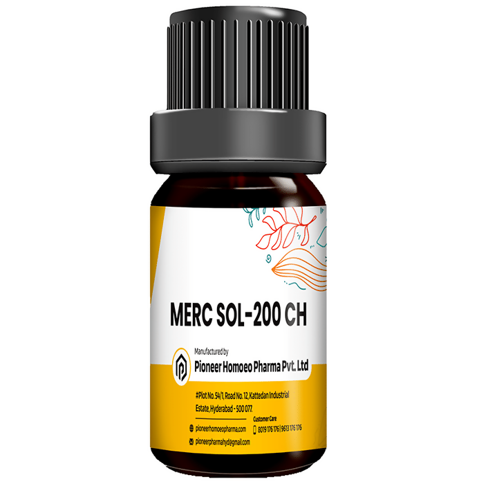 Homeotrade Pioneer Pharma Merc Sol Globules Pellets Multidose Pills 200 CH | Swadesiicart