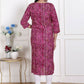 Miravan Womens Magenta Bandhej Printed Rayon Kurti - Swadesiicart