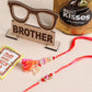 NVR Set of 2 Multicolor Artificial Stones & Beads Bhaiya Bhabhi Rakhi Combo | Swadesiicart