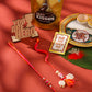 NVR Set of 2 Multicolor Artificial Stones & Beads Bhaiya Bhabhi Rakhi Combo | Swadesiicart
