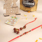 NVR Set of 2 Multicolor Rudraksh & Beads Bhaiya Bhabhi Rakhi Combo | Swadesiicart