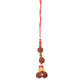 NVR Set of 2 Multicolor Rudraksh & Beads Bhaiya Bhabhi Rakhi with Roli Chawal Chandan & Mishri - Swadesiicart