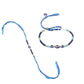 NVR Set of 2 Blue Evil Eye Artificial Beads Bhaiya Bhabhi Rakhi Combo | Swadesiicart