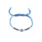 NVR Set of 2 Blue Evil Eye Artificial Beads Bhaiya Bhabhi Rakhi Combo | Swadesiicart