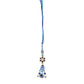 NVR Set of 2 Blue Artificial Beads Evil Eye Bhaiya Bhabhi Rakhi with Roli Chawal Chandan & Mishri - Swadesiicart